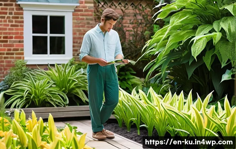 정원에서 다년생 식물의 기후 적응 전략 - **Prompt:** A serene, sun-drenched garden scene showcasing distinct microclimates. In the foreground...