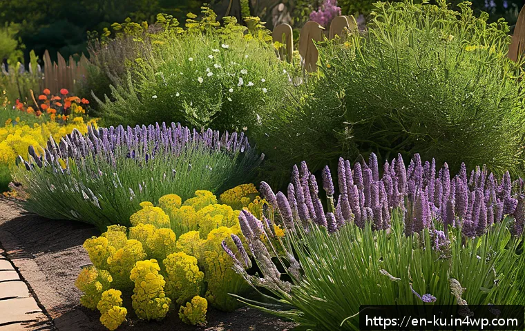 정원에서 다년생 식용 식물의 환경적 가치 - A vibrant garden scene showcasing a diverse perennial edible garden in early spring, featuring deep-...